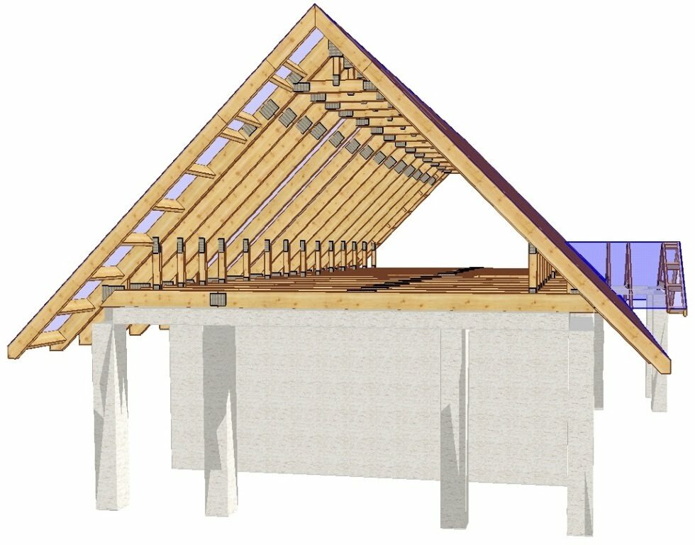  сделать крышу в бане: 6 элементов двухскатной крыши - Все о теплицах